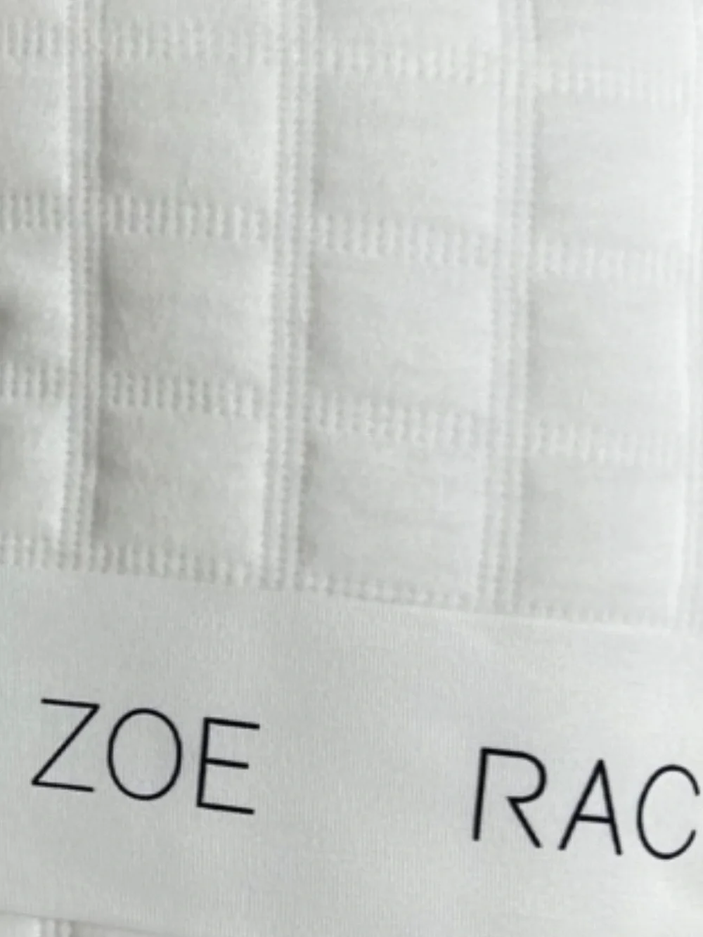 Rachel Zoe King White Knitted Cotton Quilt 106”x92”